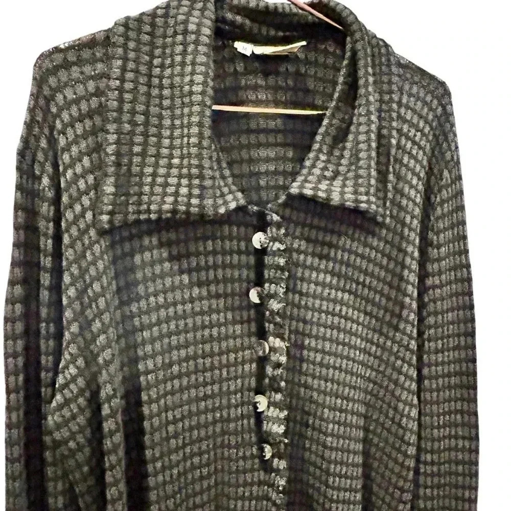 Papike People black button up sweater size M - Picture 5 of 13
